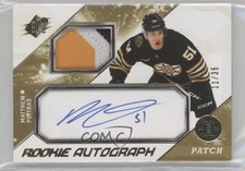 2023-24 SPx Rookie Jersey Spectrum 11/35 Matthew Poitras #MP Patch Auto 0b6z
