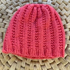 Kids Knit Beanie Hat Soft Winter Hat Pink Color Toddler Knit Beanie