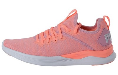 (W) Puma Ignite Flash Evoknit Pink White Orange 190511-15