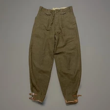 Vintage WW1 US Army Motorcycle Riding Pants Military Horseman Breeches 34w x 33