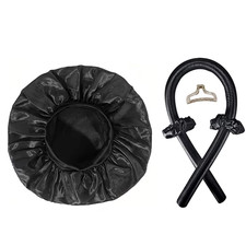 No Heat Hair Curler and Satin Sleeping Cap Set Heatless Hair Curling Headband Ha