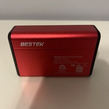 BESTEK MRI1511AU 150W Power Inverter USB Car Adapter Red Just Unit NO CORD