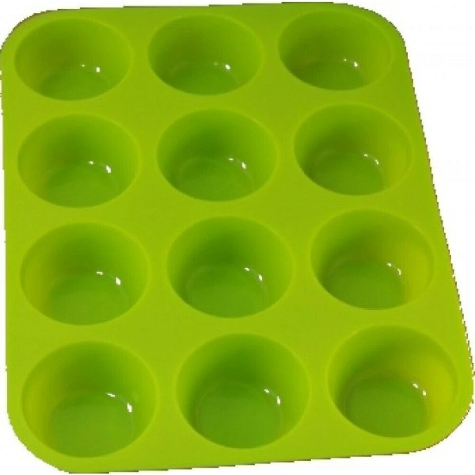 große Silikon Muffin Backform 30 cm Silikonform Muffinform für 12 Muffin - Bild 3 von 4