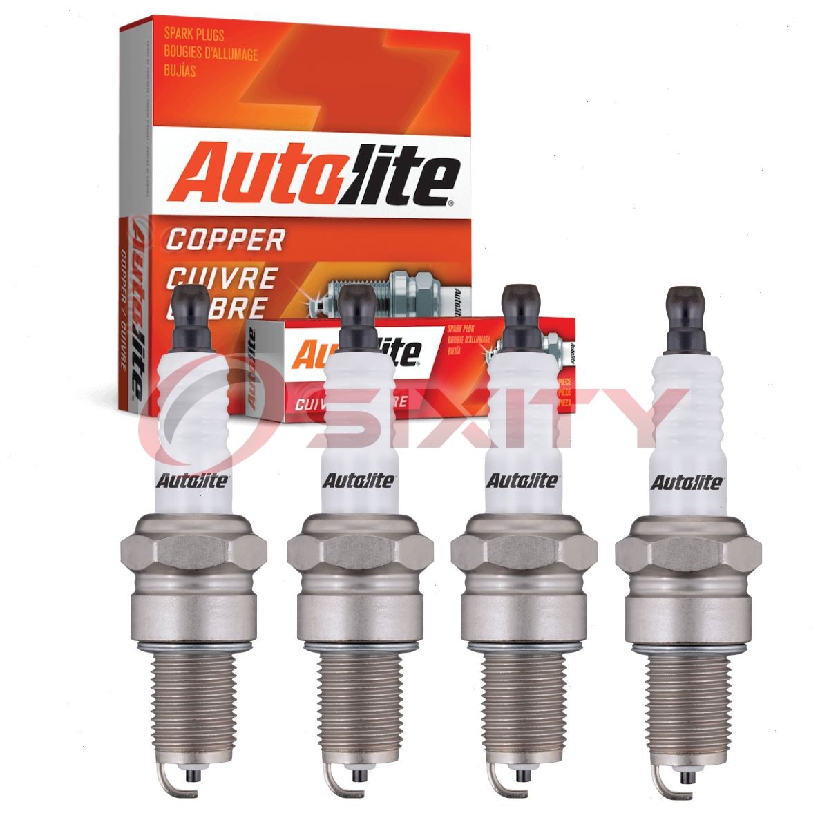 4 pc Autolite Copper Core Spark Plugs for 1980-1982 Plymouth TC3 1.7L 2.2L mr
