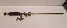 Antique 1920 Russ Co 1912 Pat'd Peerless Brass Wood Pump Handle 40" Beer Keg Tap