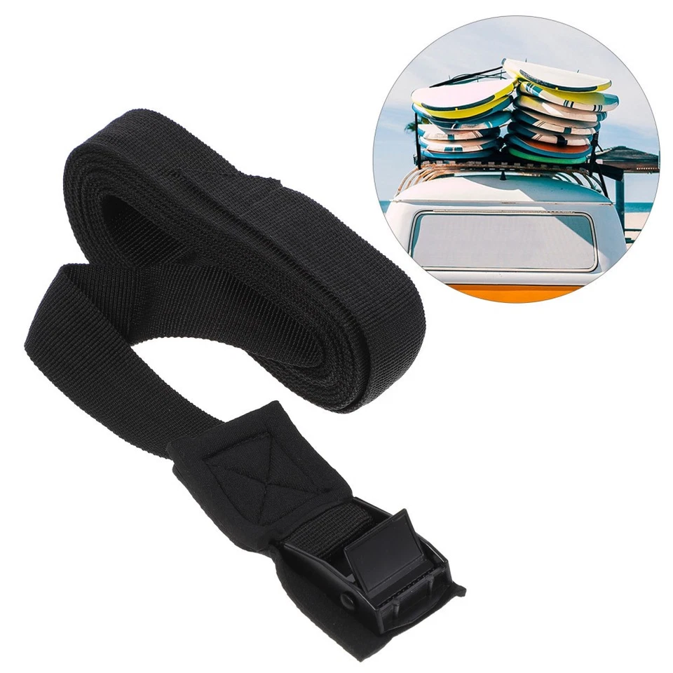 2 PIEZAS Cinturones tensores Correa de fijación Portaequipajes de techo para automóvil Correas de amarre Equipaje de automóvil Foto 4 de 4