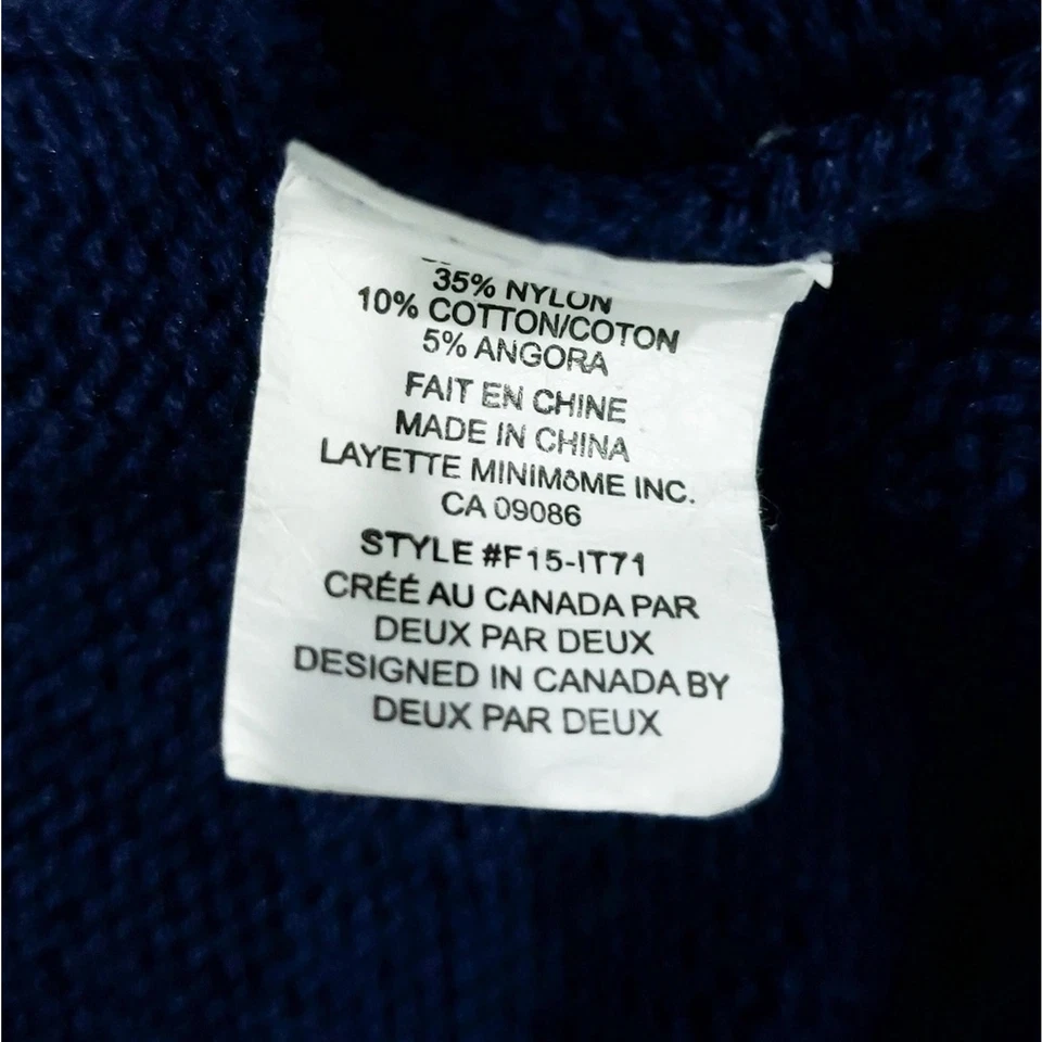 Cárdigan Suéter Deux Par Deux Niñas Rosa Azul Marino Talla 10 Niñas Mezcla Angora Foto 4 de 4