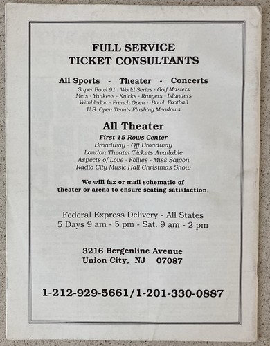 Rivista Glenn Close Mel Gibson Zeffirelli's Hamlet Theater Week 7 gennaio 1991 - Foto 2 di 4