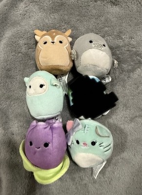    Squishmallow Squishville 2  Lot 5 Manatee Matt Deer Tulip Lamb Jacob Cat