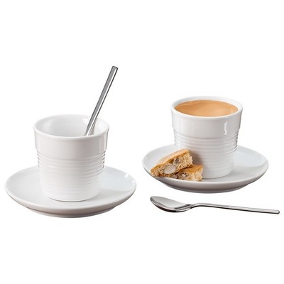  K-fee Doppelwandiges Bone China Porzellan-Set Lungo im Geschenkkarton