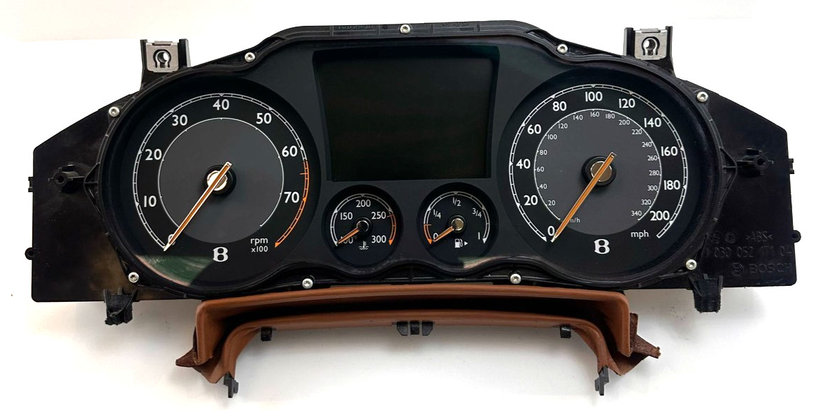 2011-2018 Bentley Continental GT GTC W12 MPH Instrument Cluster 3W0920851C