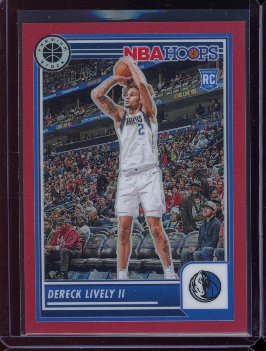 2023-24 Panini Nba Hoops Premium Stock - Dereck Lively #253 Red Prizm /275 (RC)