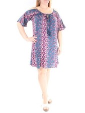 BELLE DU JOUR Womens Pink Dress Plus Size: XL