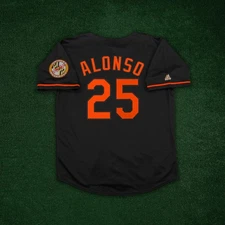 Pete Alonso Baltimore Orioles Men's Alternate Black Jersey w/ Team Patch