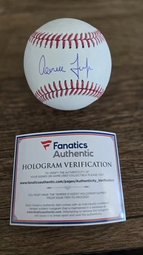 Aaron Judge Signed Autographed Baseball NY Yankees Fanatics COA