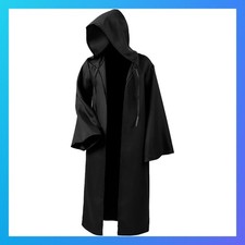 Men Tunic Hooded Robe Cloak Knight Cosplay Costume Halloween Capes Hoodies