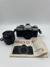 Minolta XG-7 Medium Format SLR Film Camera with MD Rokkor-X 50mm Lens Untested