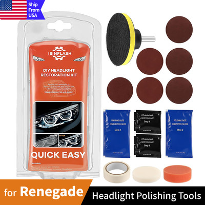 Headlight Restoration Kits Auto Headlamp Lens Polisher Repair Tool For Renegade