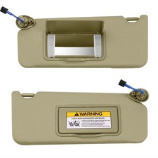 Beige Driver Passenger Side Sun Visor Wlight For Honda Accord 2008-2017 Beige Driver Passenger Side Sun Visor Wlight For Honda Accord 2008-2017
