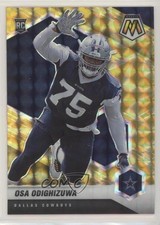 2021 Panini Mosaic Rookies Reactive Yellow Mosaic Prizm Osa Odighizuwa #360 5y5