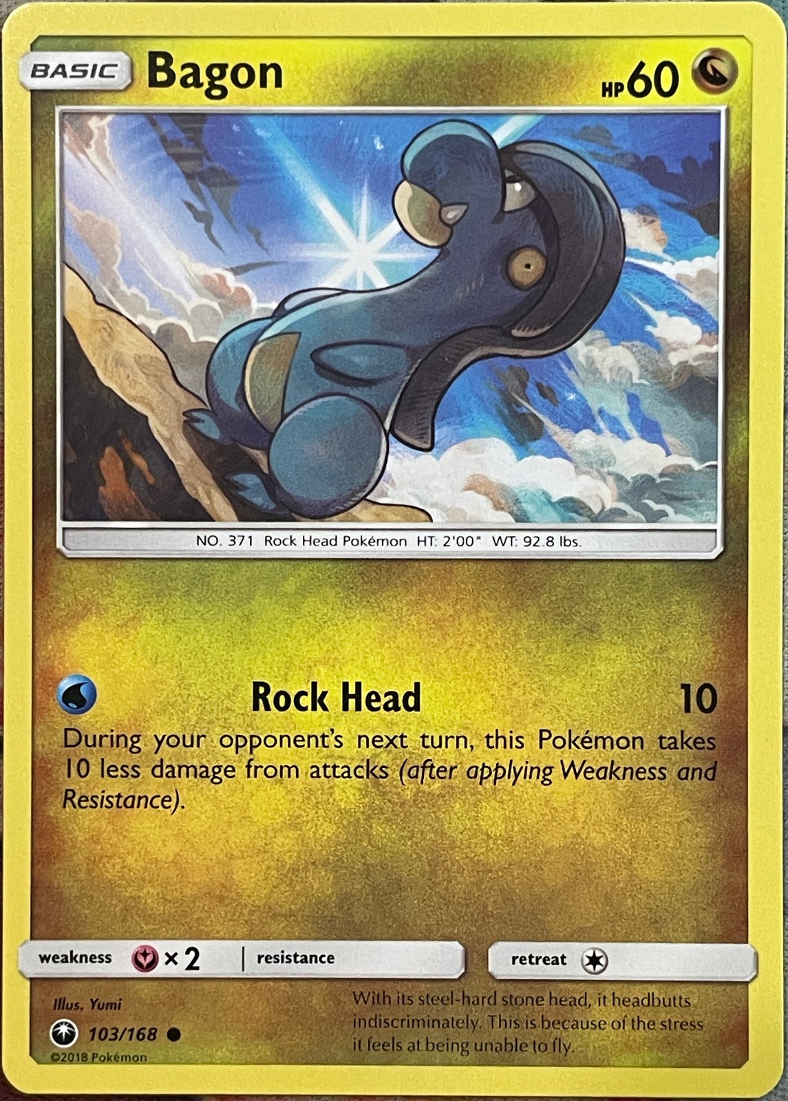 Bagon - 103/168 - Celestial Storm Pokemon 2018