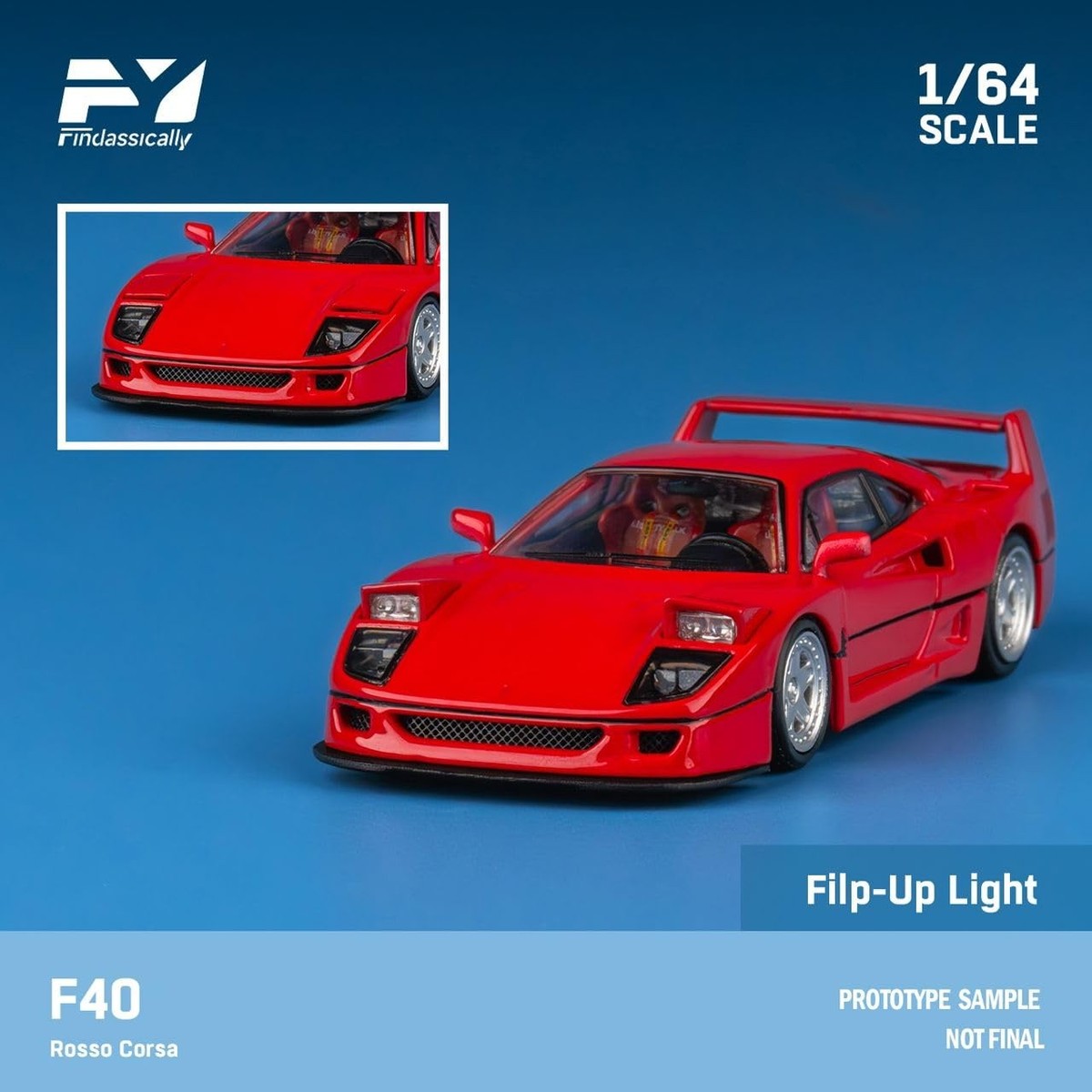 Finclassically 1/64 F40 Rosso Red Completed Product Fy64058_ | eBay