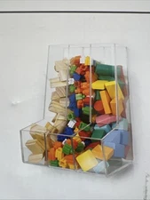 Acrylic Wall Storage Pocket Clear Rectangle Shelf Storage Bin 8.5 x 6.8 x 12.5