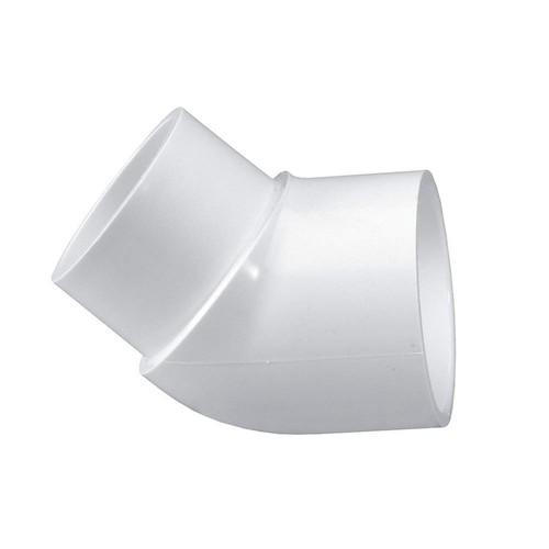 LASCO 423020BC 45 Elbow, 2 in, Schedule 40, White 60UD13