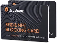 Ultrashang 2Pcs RFID Blocking Card, Fuss-free Protection for Entire Wallet Shiel
