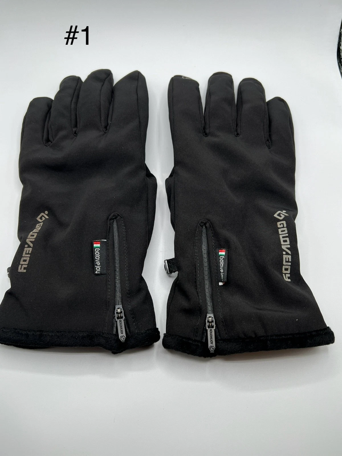 Golovejoy Insulated Winter Gloves Black Size 10 Zipper Pocket Cold Weather
