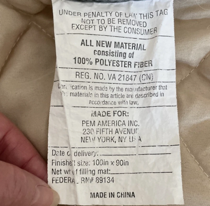 Cobertor acolchado vintage de retazos sintéticos tamaño queen 100"x90" cabaña Shabby Chic Foto 3 de 4