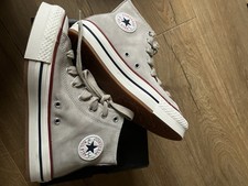 Converse All Star suede Women older girls  Hi-tops  Trainers size 4.5 boxed new 