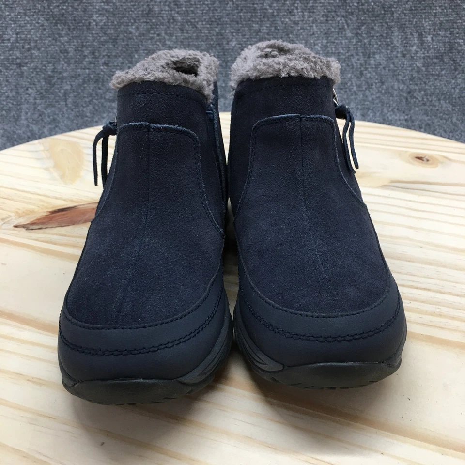 Botas de invierno Easy Spirit para mujer 6M azules épicas punta redonda cremallera imitación piel imitación cuero Foto 4 de 4