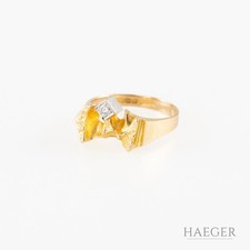 Lapponia Ring mit Diamant | Gr. 52 | 750/- Gelbgold