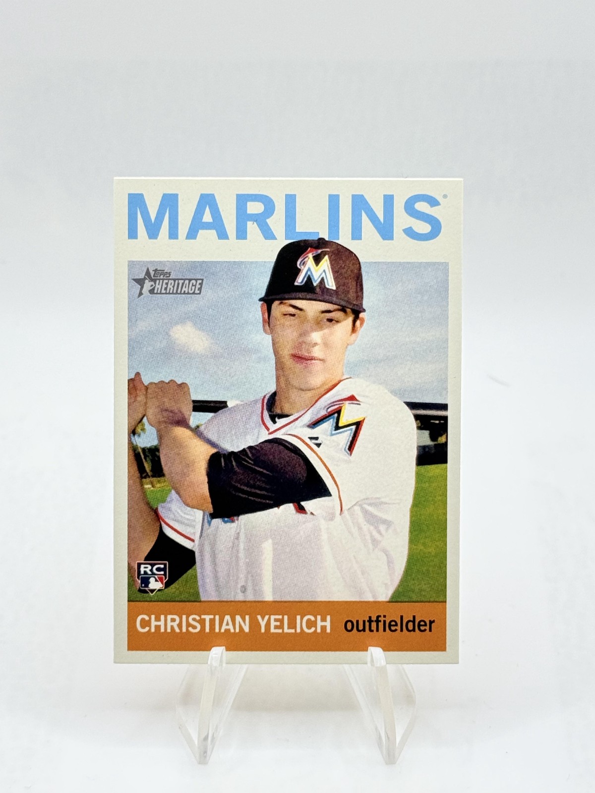 2013 Topps Heritage High Number Christian Yelich Rookie #H536 Miami Marlins