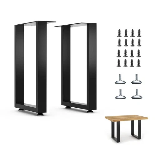 16â€ Bench Legs,Metal Table Legs Heavy Duty Furniture 16X11, Rectangle - Picture 1 of 8