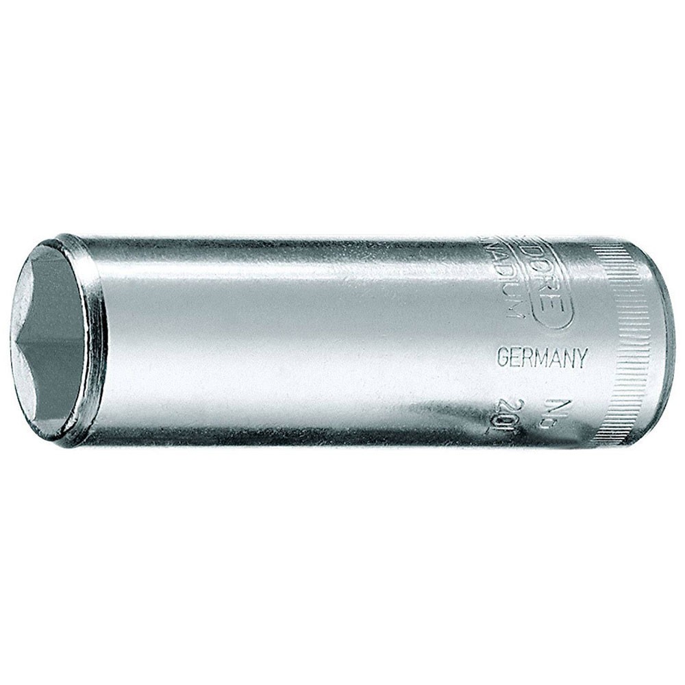 Gedore Socket Wrench Insert 1/4"" long, 6-point 10 mm