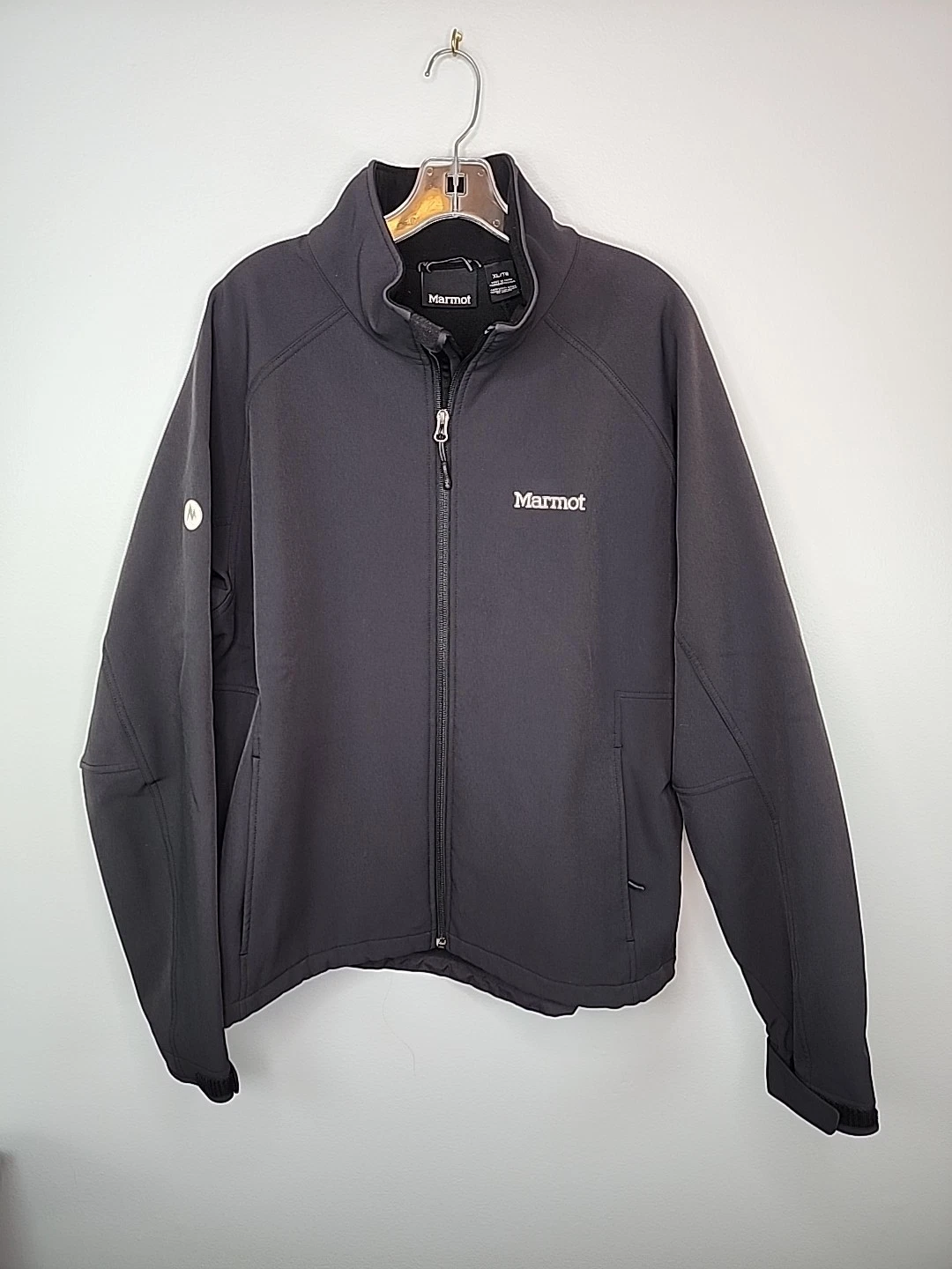 Marmot Jacket Men's XL Black Gravity Fleece Lined Windproof Softshell Gorpcore