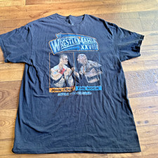 2012 WWE The Rock vs John Cena WrestleMania Wrestling T Shirt Mens Large