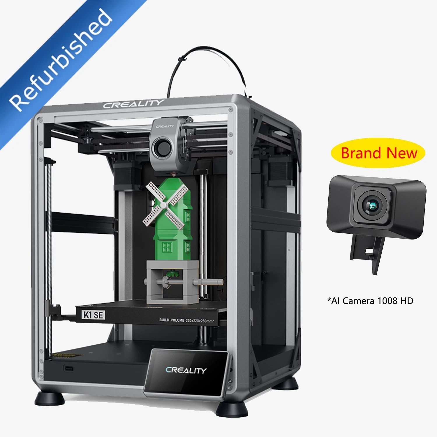 【Refurbished】Creality K1 SE High-Speed 3D Printer & AI Camera 1080P HD for...