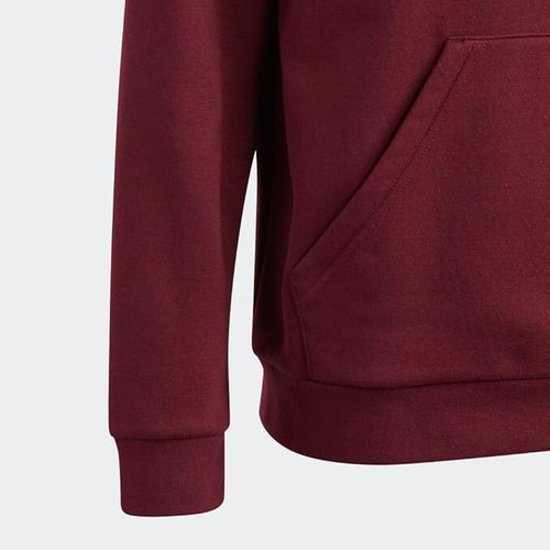 adidas Originals Kids' Adicolor Hoodie - Maroon/Clear Pink - Size Small - Picture 3 of 3