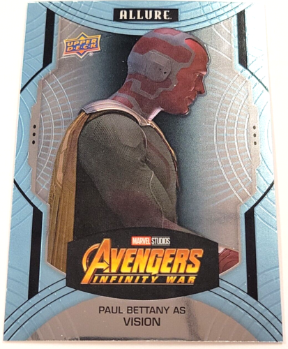 #135 PAUL BETTANY VISION 2022 Upper Deck Marvel Allure HIGH NUMBER SP - Picture 1 of 2