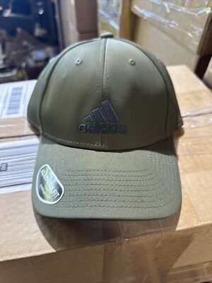 ADIDAS Men's Decision Adjustable Baseball Cap Hat Olive Strata