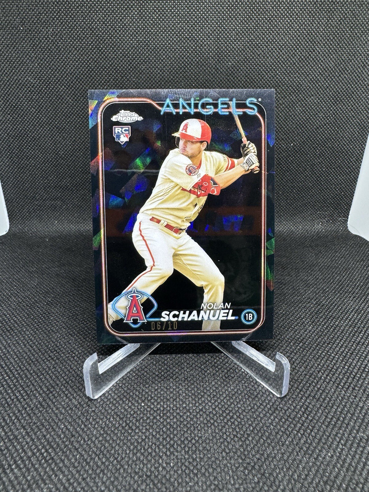 2024 Topps Chrome Sapphire Edition Nolan Schanuel Black Refractor /10 #53 (RC)