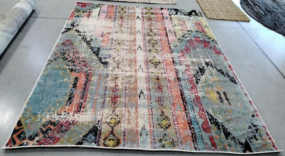 MULTI 6'-7'' X 9'-2'' Broken Thread Rug, Reduced Price 1172738749 MNC222F-6