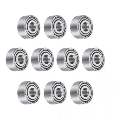 10Pcs MR63ZZ Bearings 3x6x2.5mm Chrome Steel Mini Bearing Double
