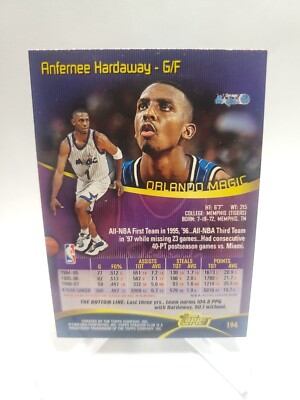 1997-98 Topps Stadium Club Anfernee Hardaway #194 | eBay