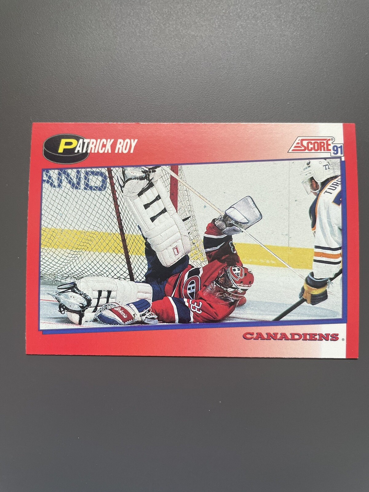 1991-92 Score Canadian Bilingual Patrick Roy #75 HOF