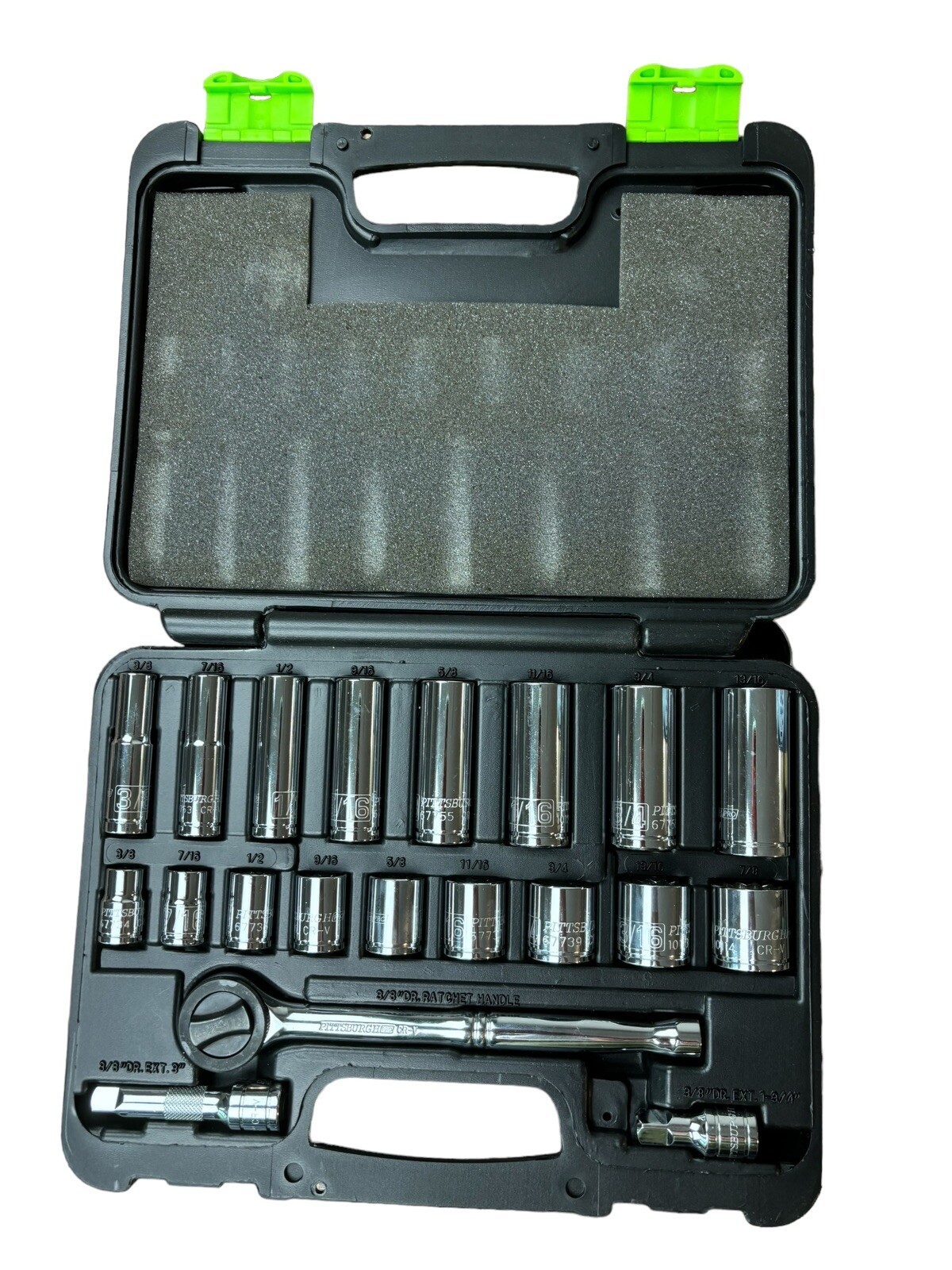 Pittsburgh Pro  3/8” Rachet Socket Set Tools