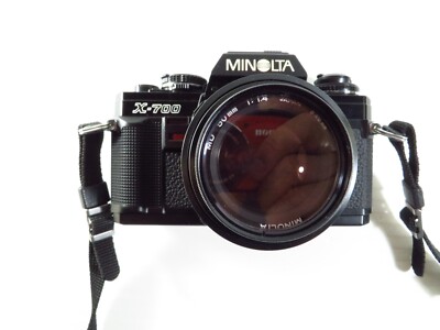 MINOLTA X-700 Film Camera MD 50mm f1.4 Black, Fast 2-3 Day Ship